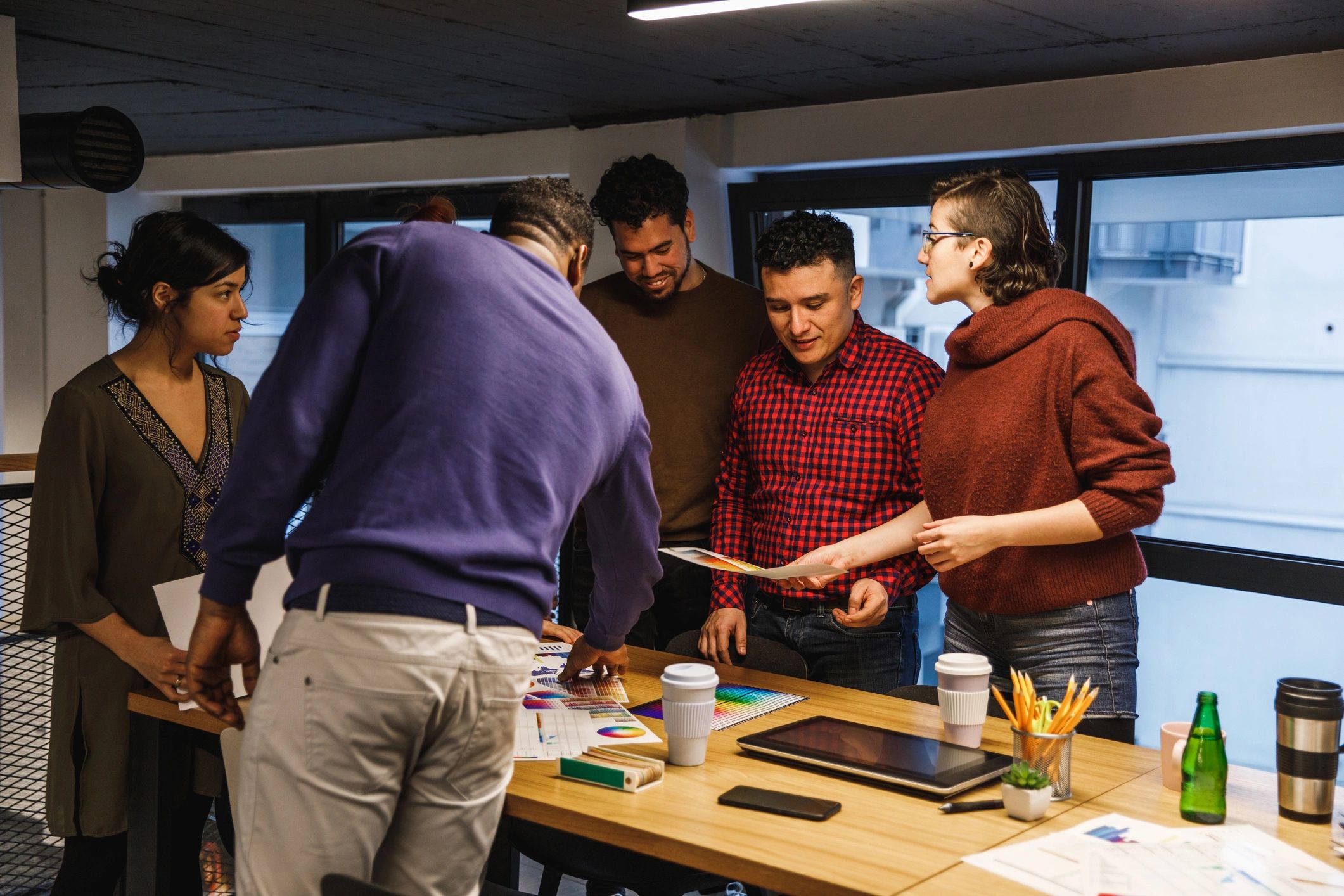 Creative team collaborating on new entertainment concepts